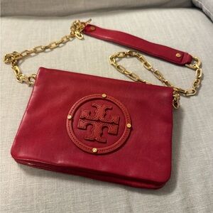 Red Tory Burch Clutch/Crossbody